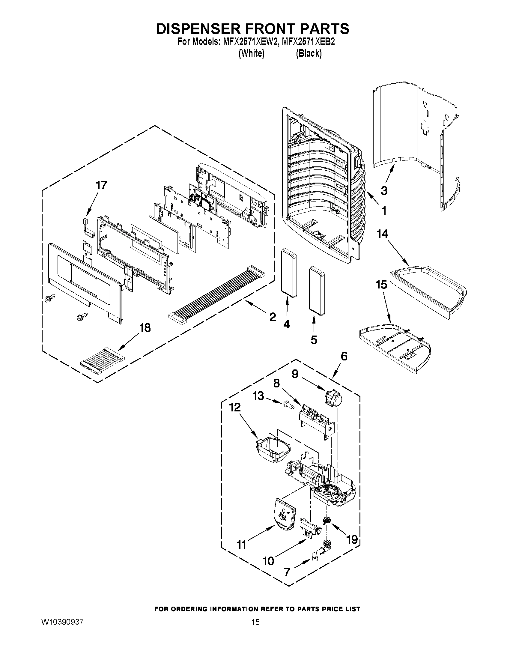 08 - DISPENSER FRONT PARTS