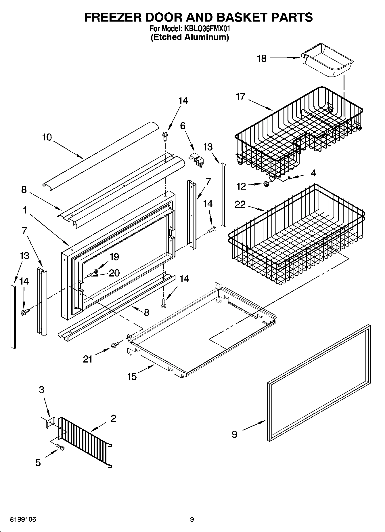06 - FREEZER DOOR AND BASKET PARTS