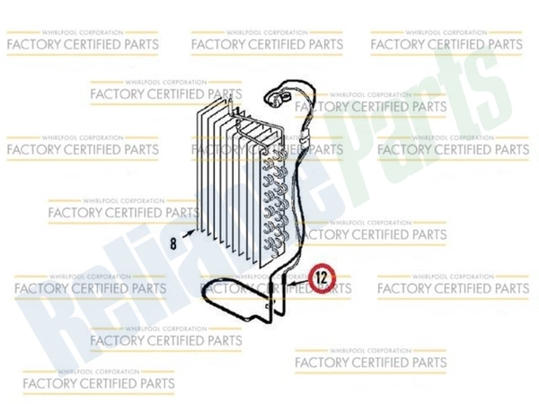 WP61006152 Whirlpool Refrigerator Defrost Hea