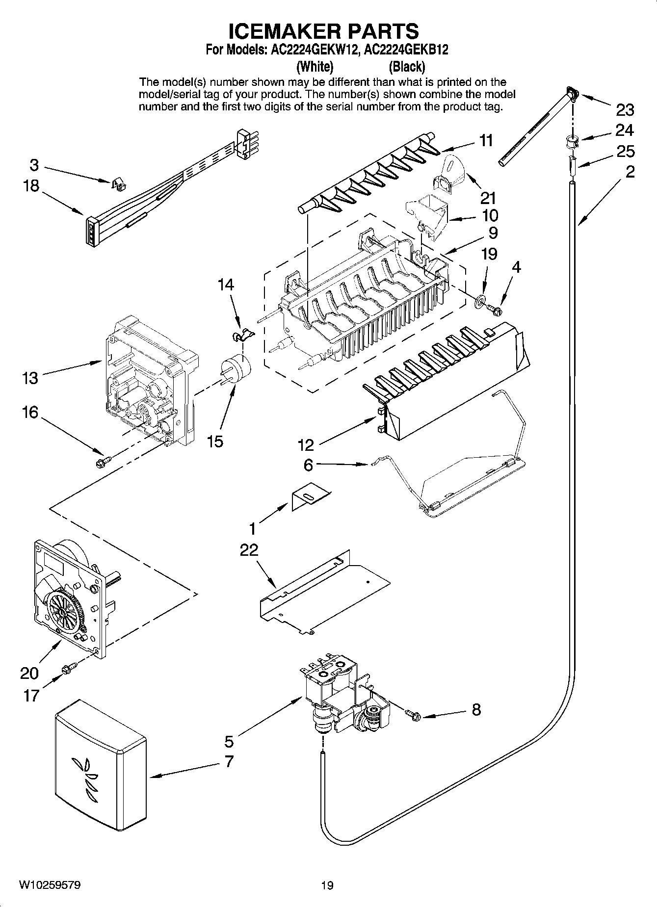 12 - ICEMAKER PARTS