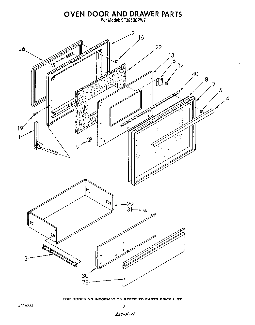 06 - OVEN DOOR AND DRAWER