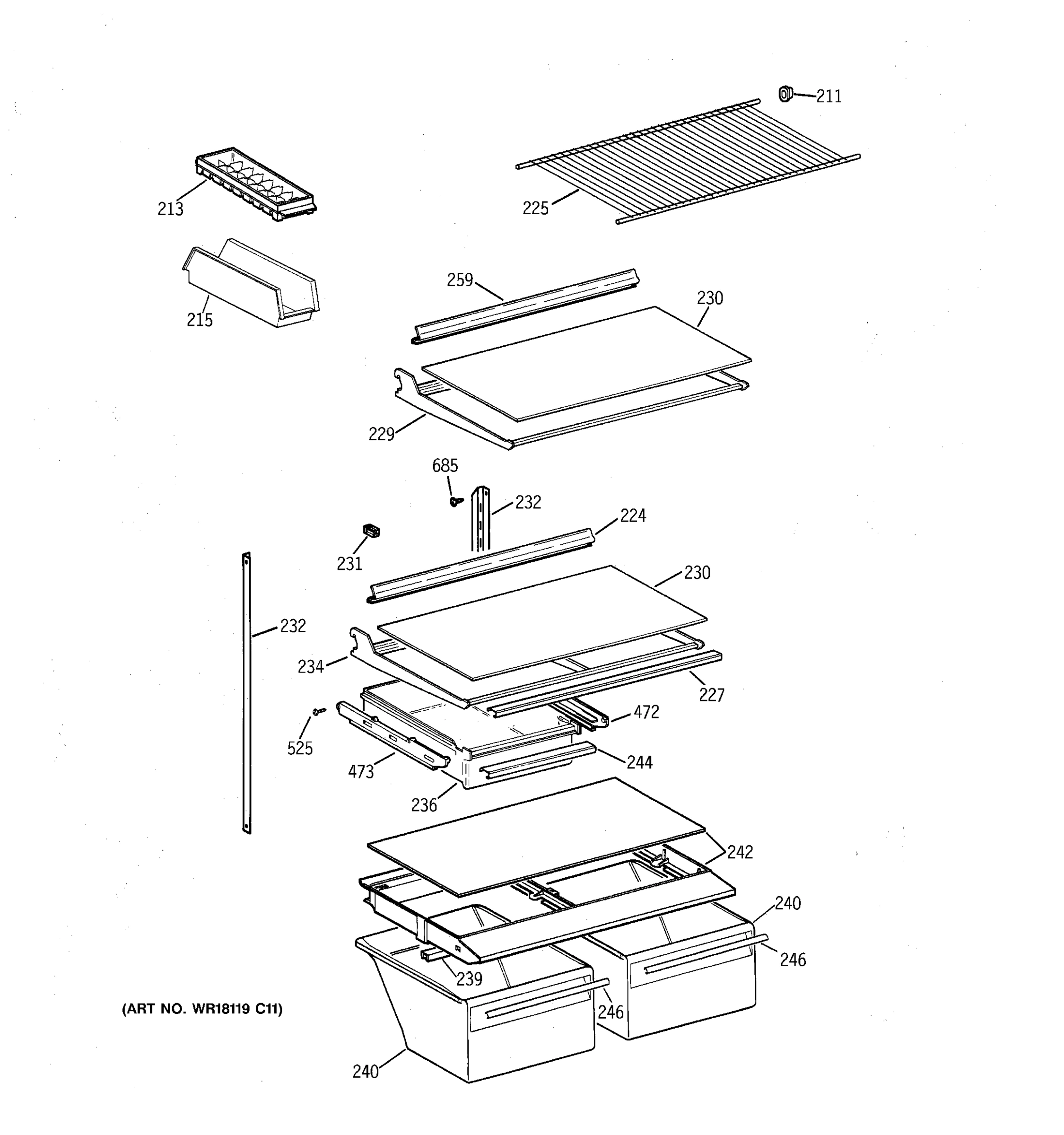 SHELF PARTS