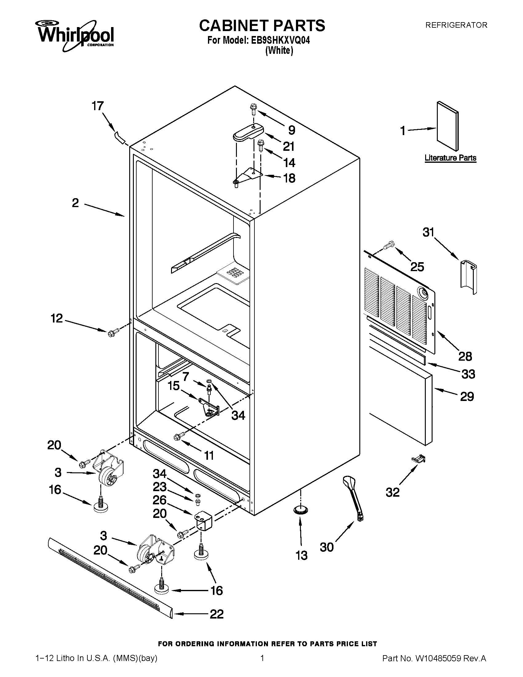 01 - CABINET PARTS