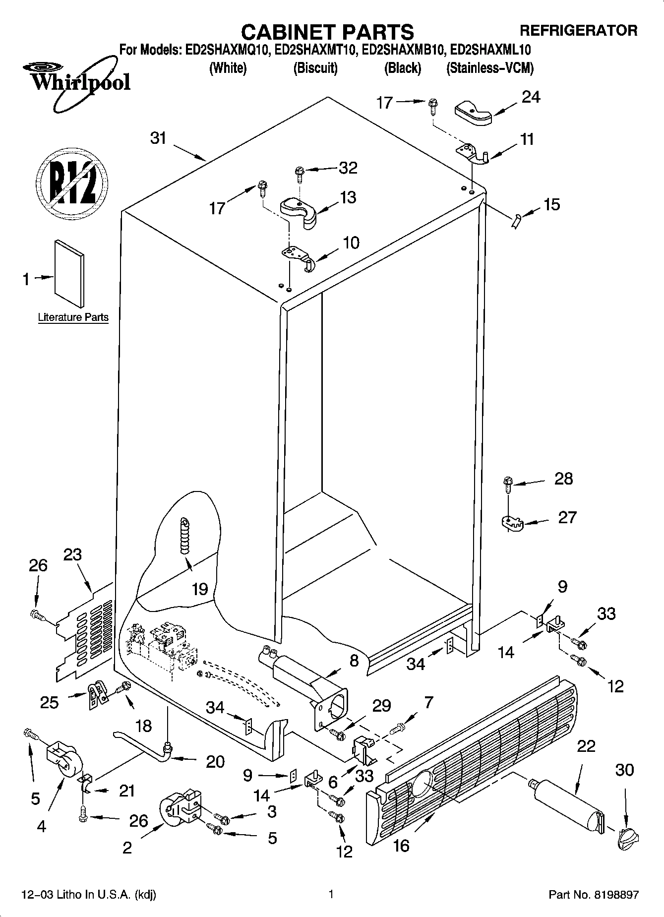 01 - CABINET PARTS