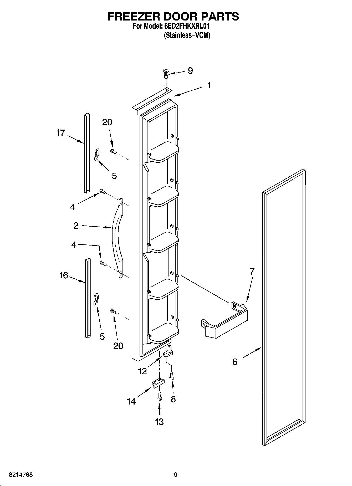 06 - FREEZER DOOR PARTS