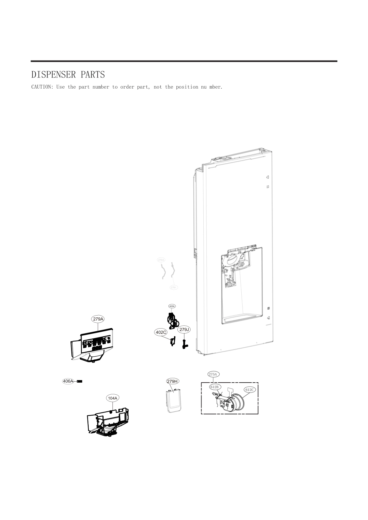 DISPENSER PARTS