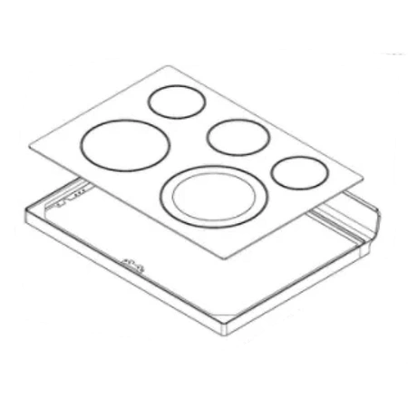 DG94-01301F Samsung Range Oven Cooktop Frame