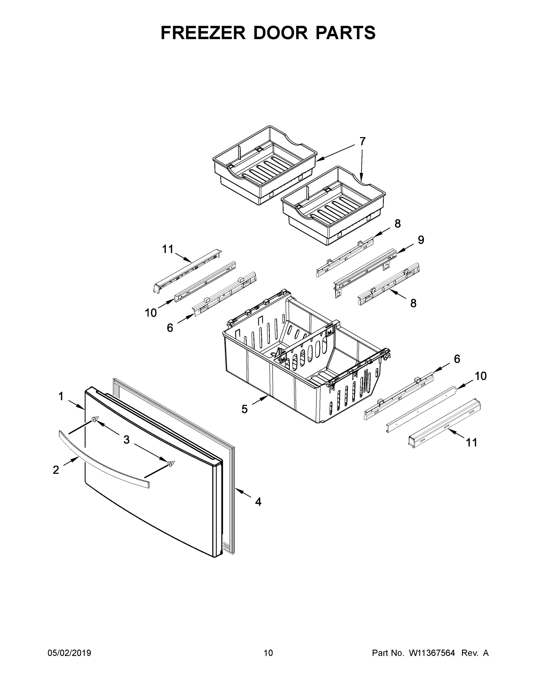 06 - FREEZER DOOR PARTS