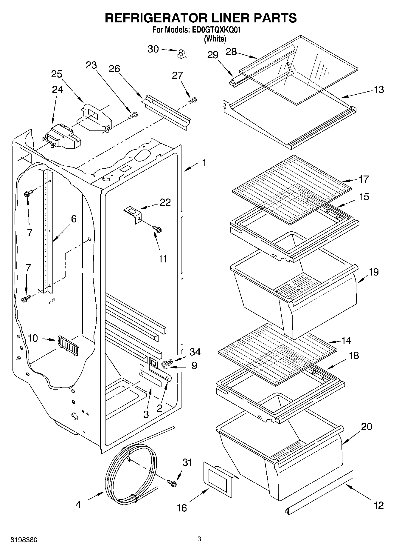02 - REFRIGERATOR LINER