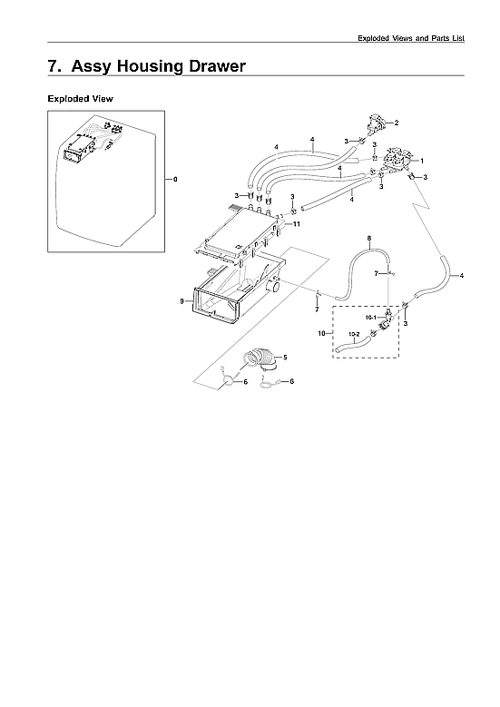 DRAWER HOUSING PARTS