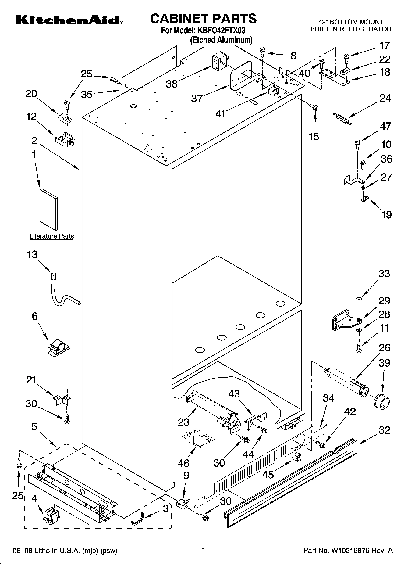 01 - CABINET PARTS