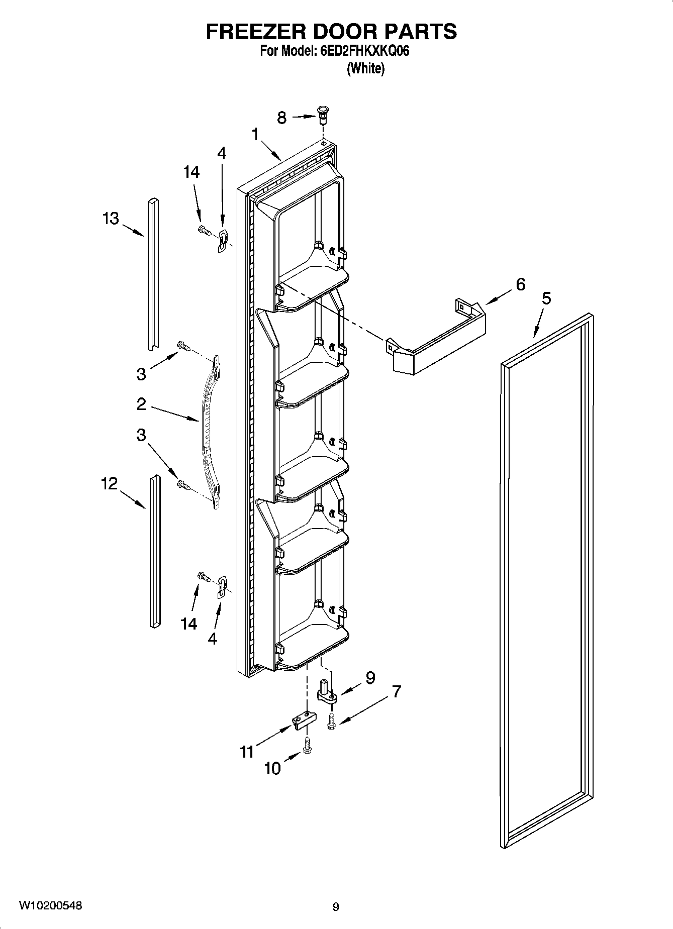 06 - FREEZER DOOR PARTS