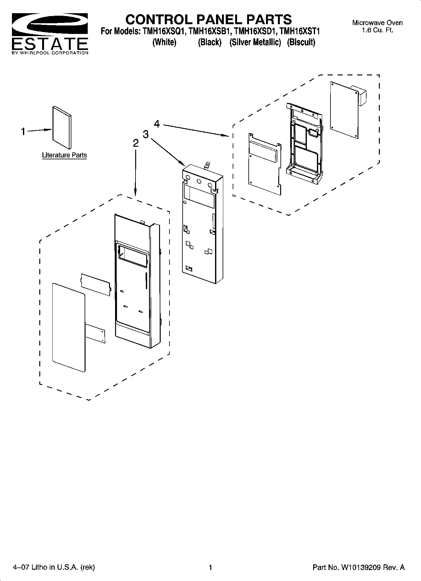 01 - CONTROL PANEL PARTS