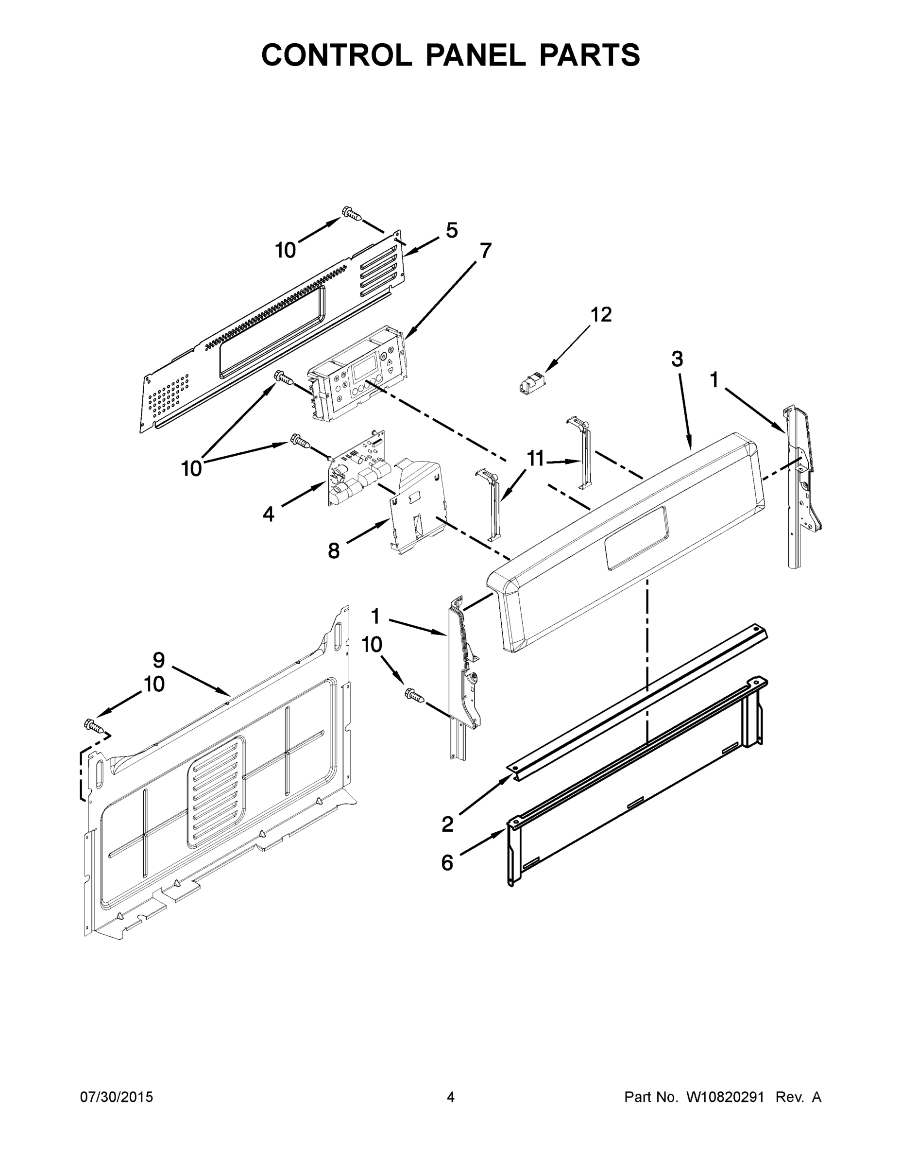03 - CONTROL PANEL PARTS