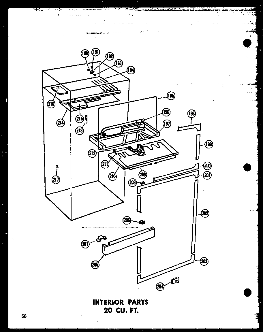 06 - INTERIOR PARTS 20 CU. FT.