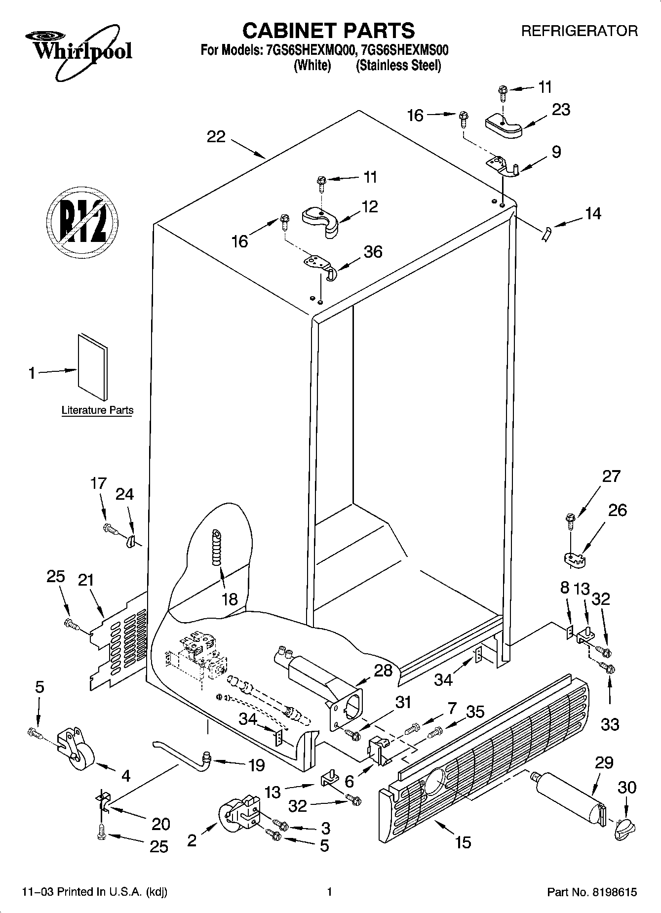 01 - CABINET PARTS