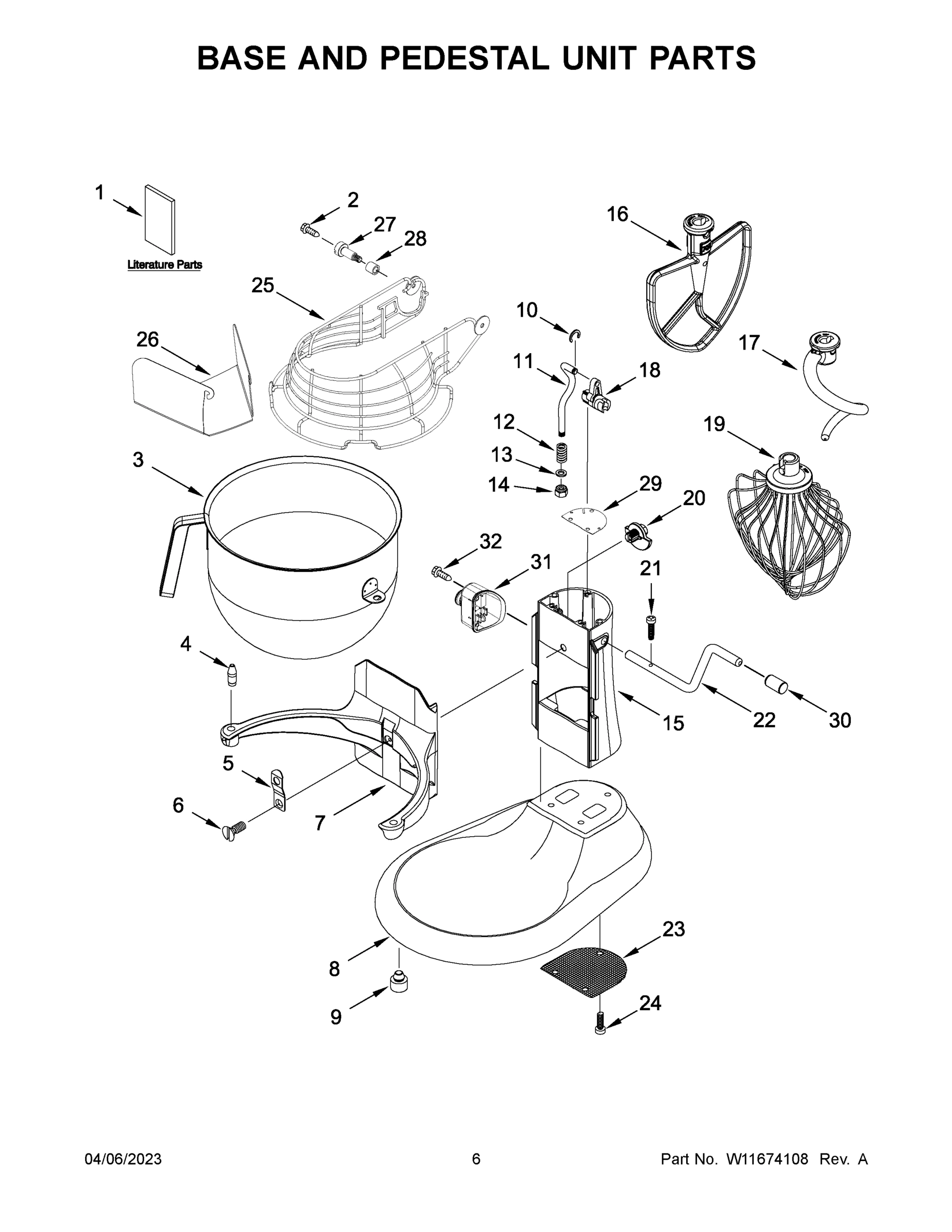 04 - BASE AND PEDESTAL UNIT PARTS