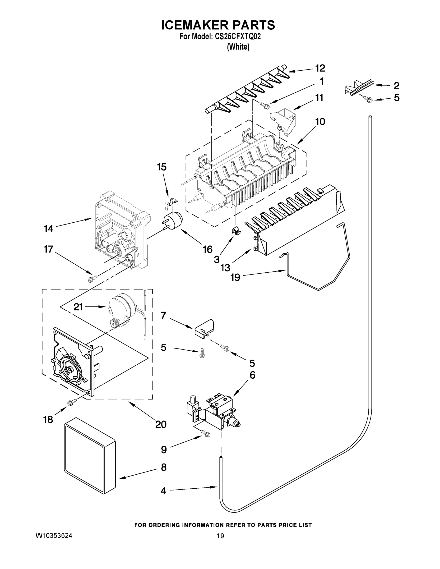 12 - ICEMAKER PARTS