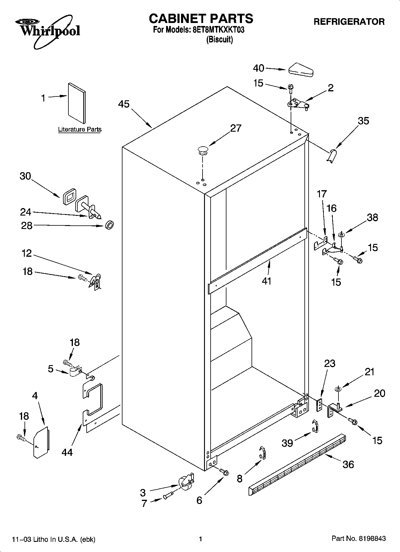 01 - CABINET PARTS