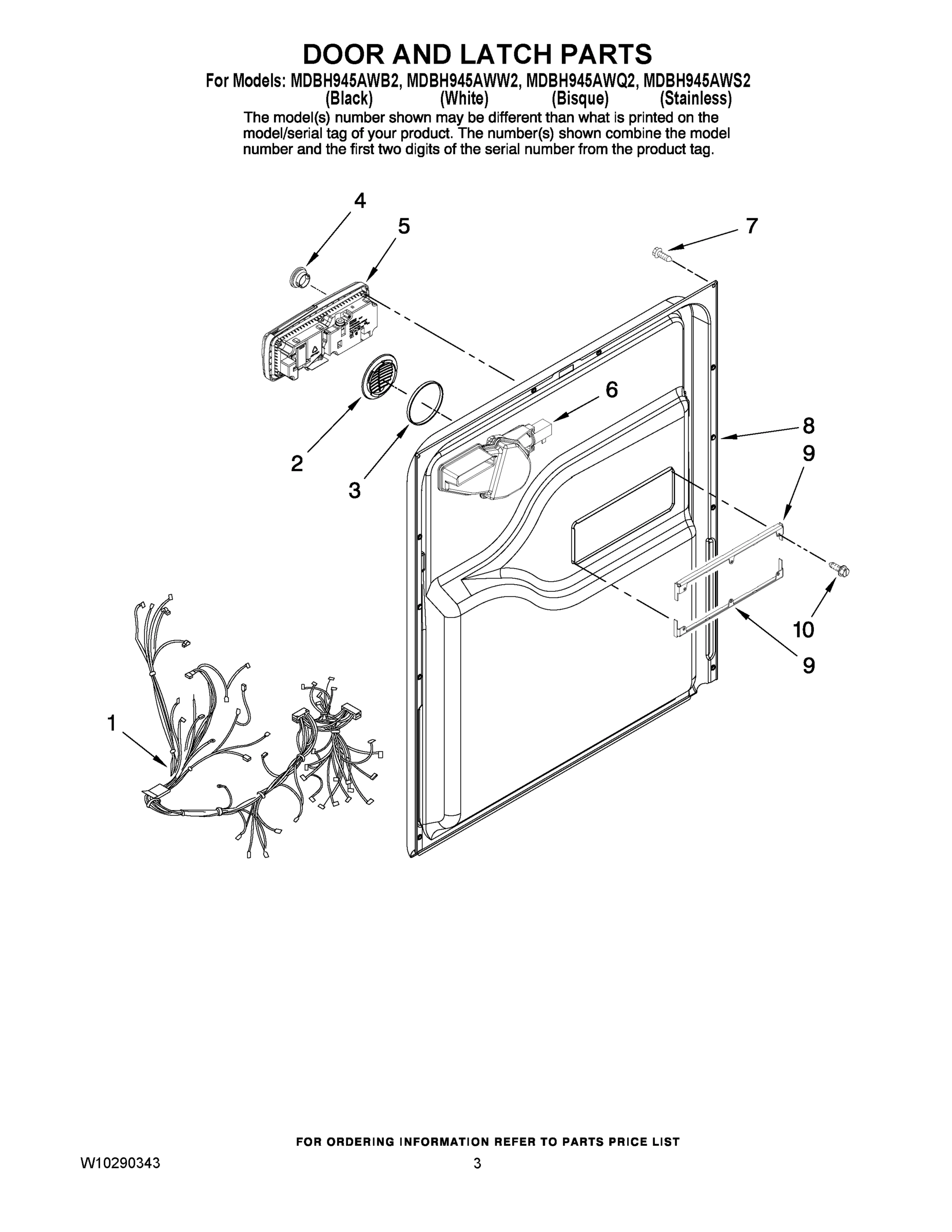 03 - DOOR AND LATCH PARTS