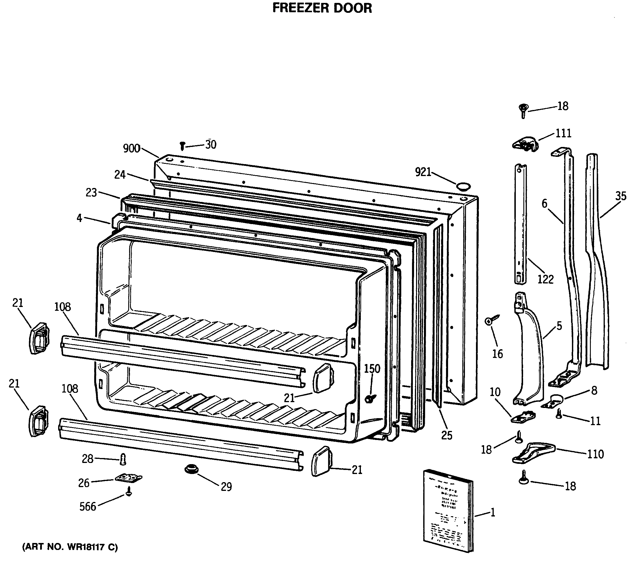 FREEZER DOOR