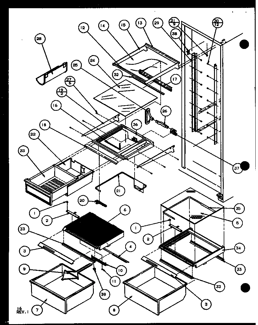 09 - REF SHELVING AND DRAWERES