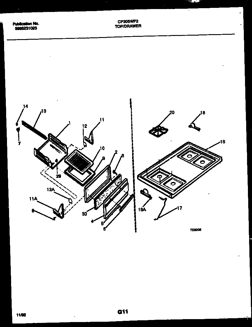 05 - COOKTOP AND BROILER DRAWER PARTS