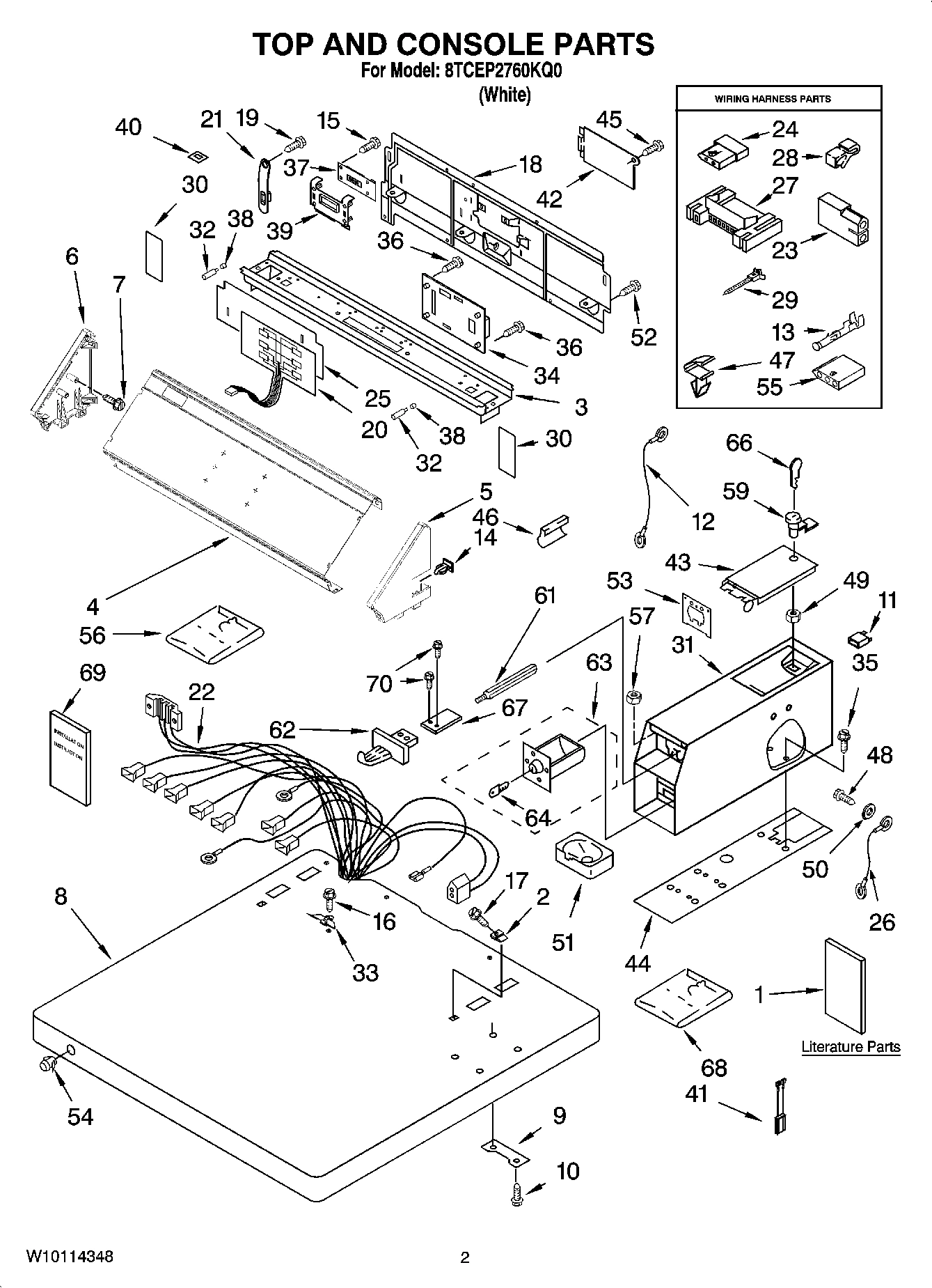 01 - TOP AND CONSOLE PARTS