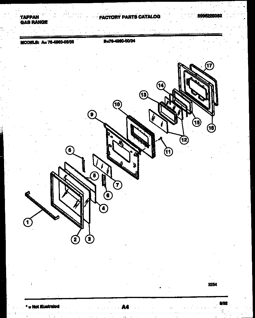 04 - LOWER OVEN DOOR PARTS