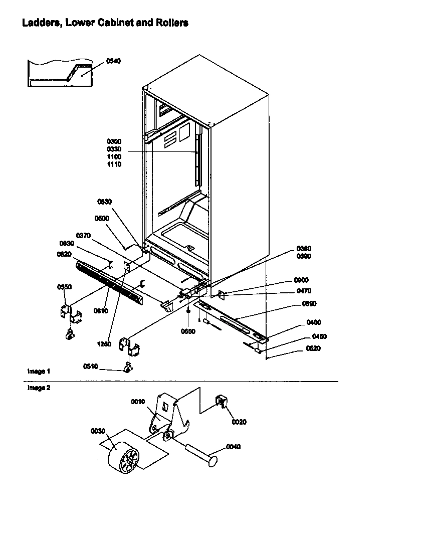 07 - LADDERS, LOWER CABINET AND ROLLERS