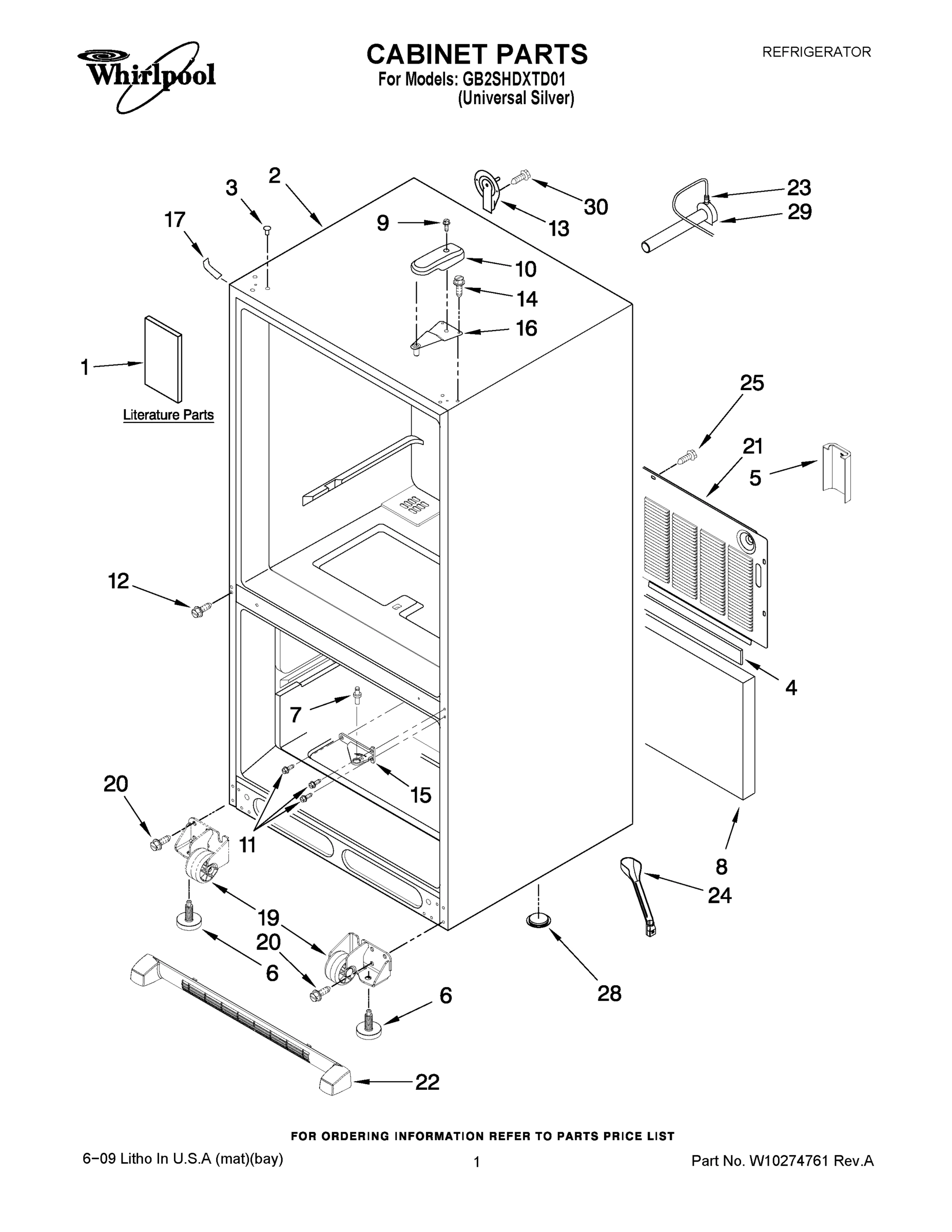 01 - CABINET PARTS