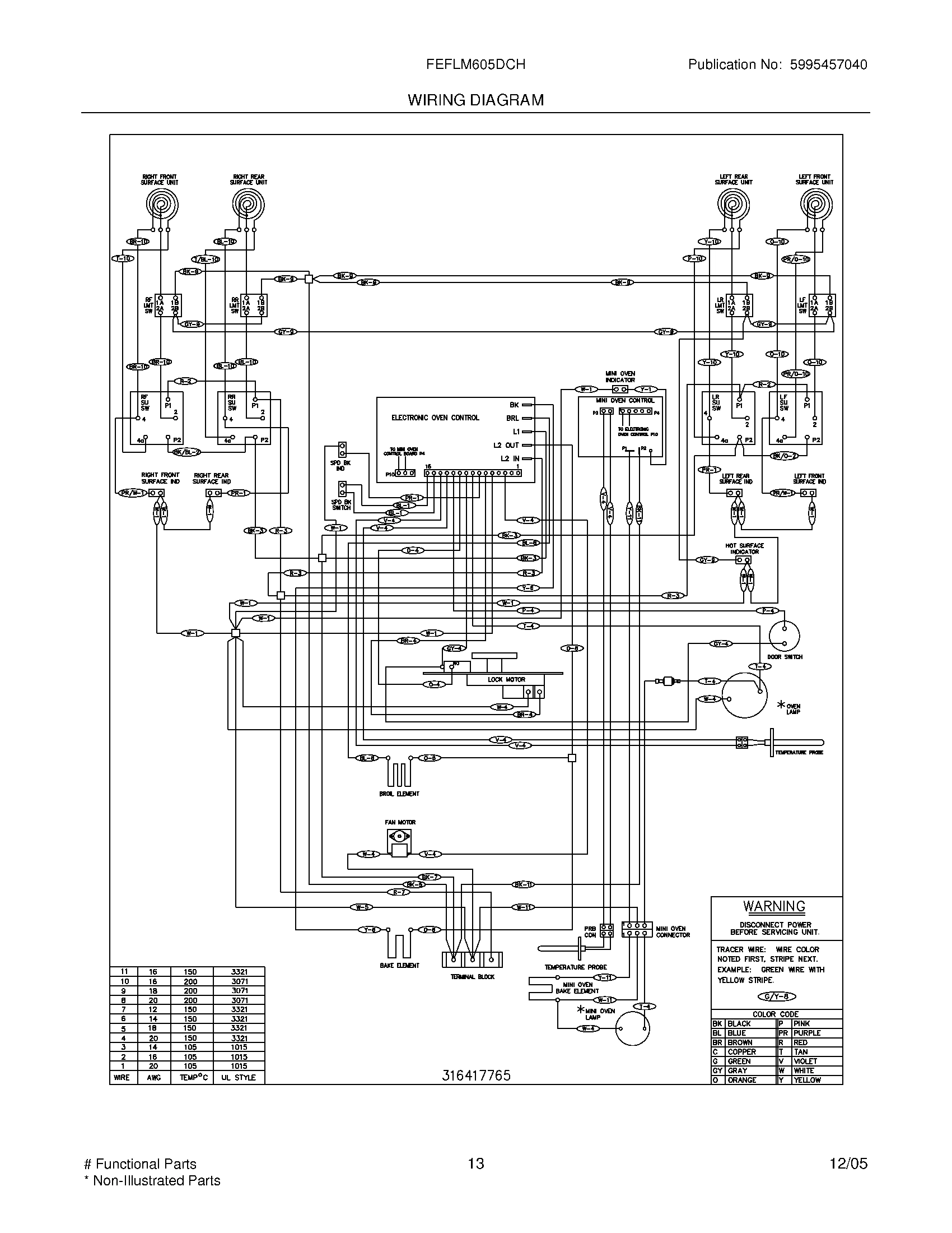 13 - WIRING DIAGRAM