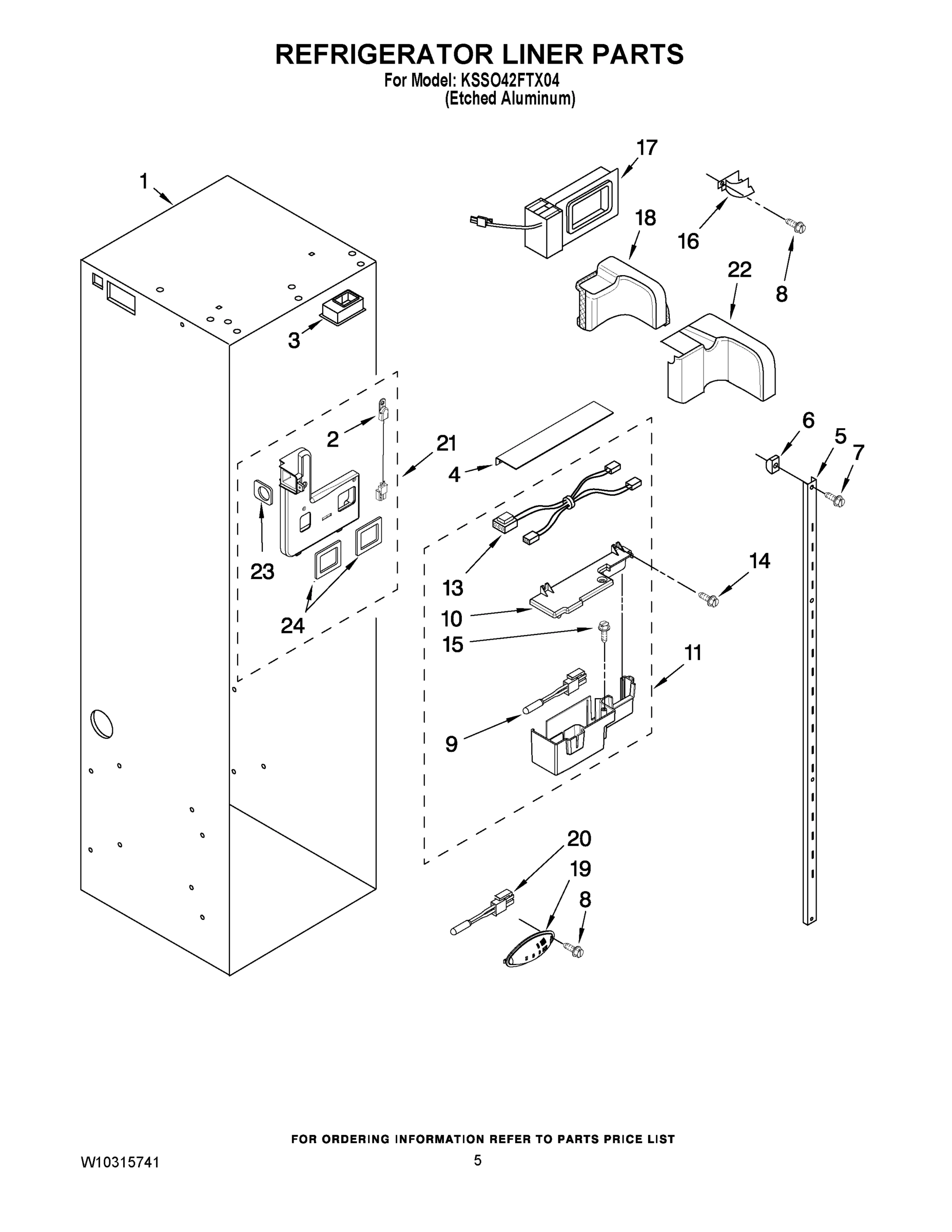 04 - REFRIGERATOR LINER PARTS