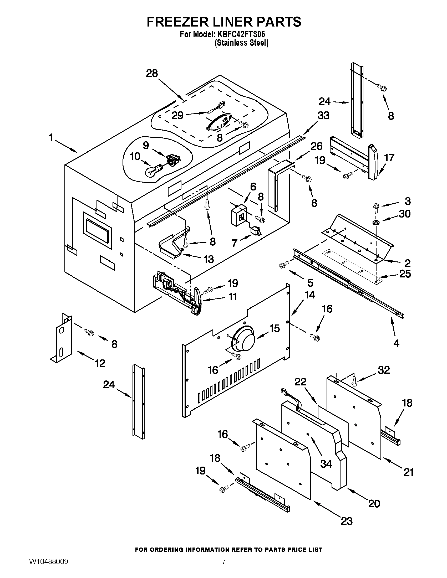 05 - FREEZER LINER PARTS