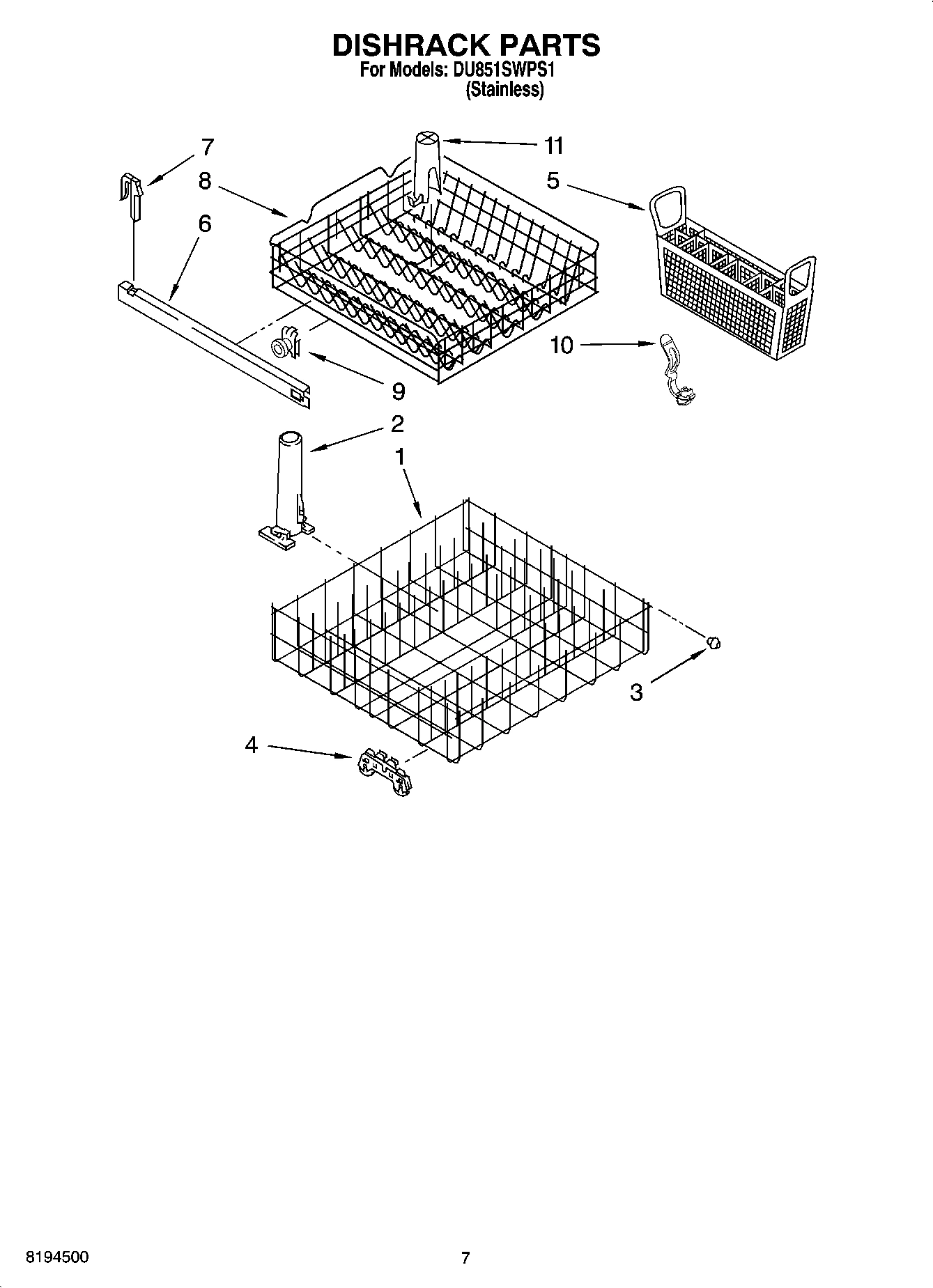 06 - DISHRACK PARTS, OPTIONAL PARTS