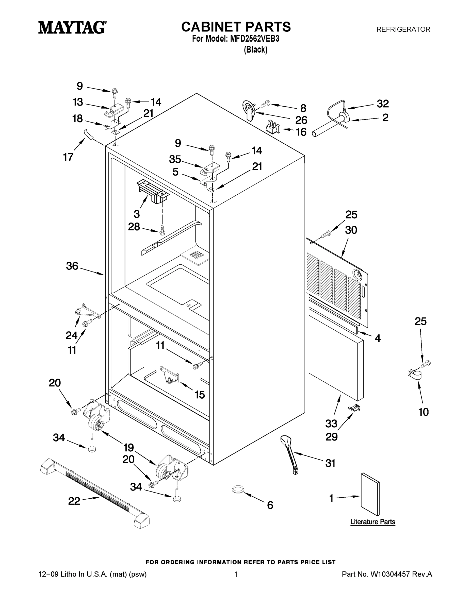 01 - CABINET PARTS