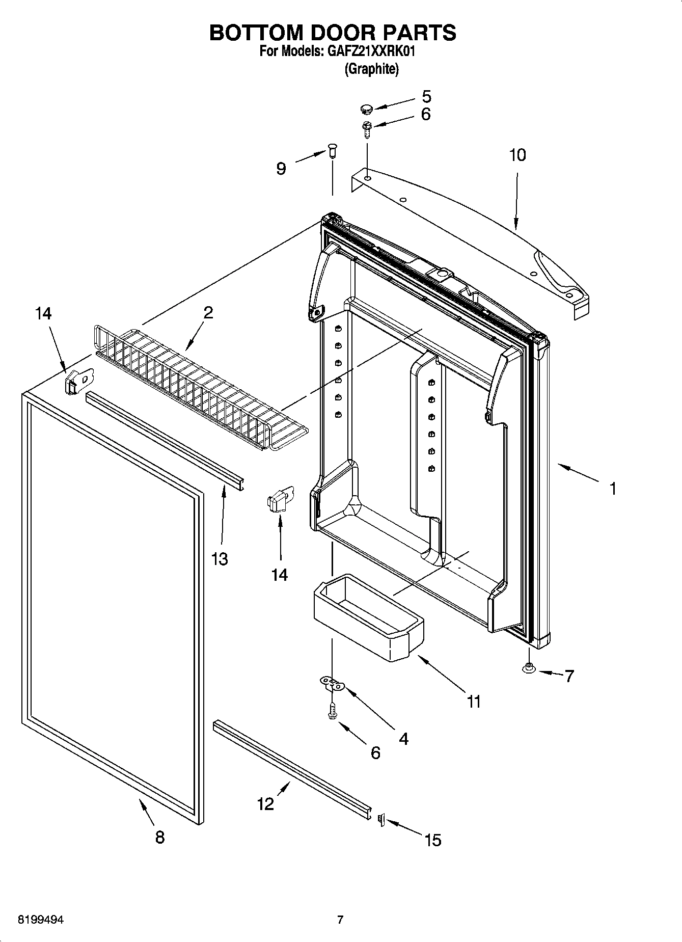 04 - BOTTOM DOOR PARTS