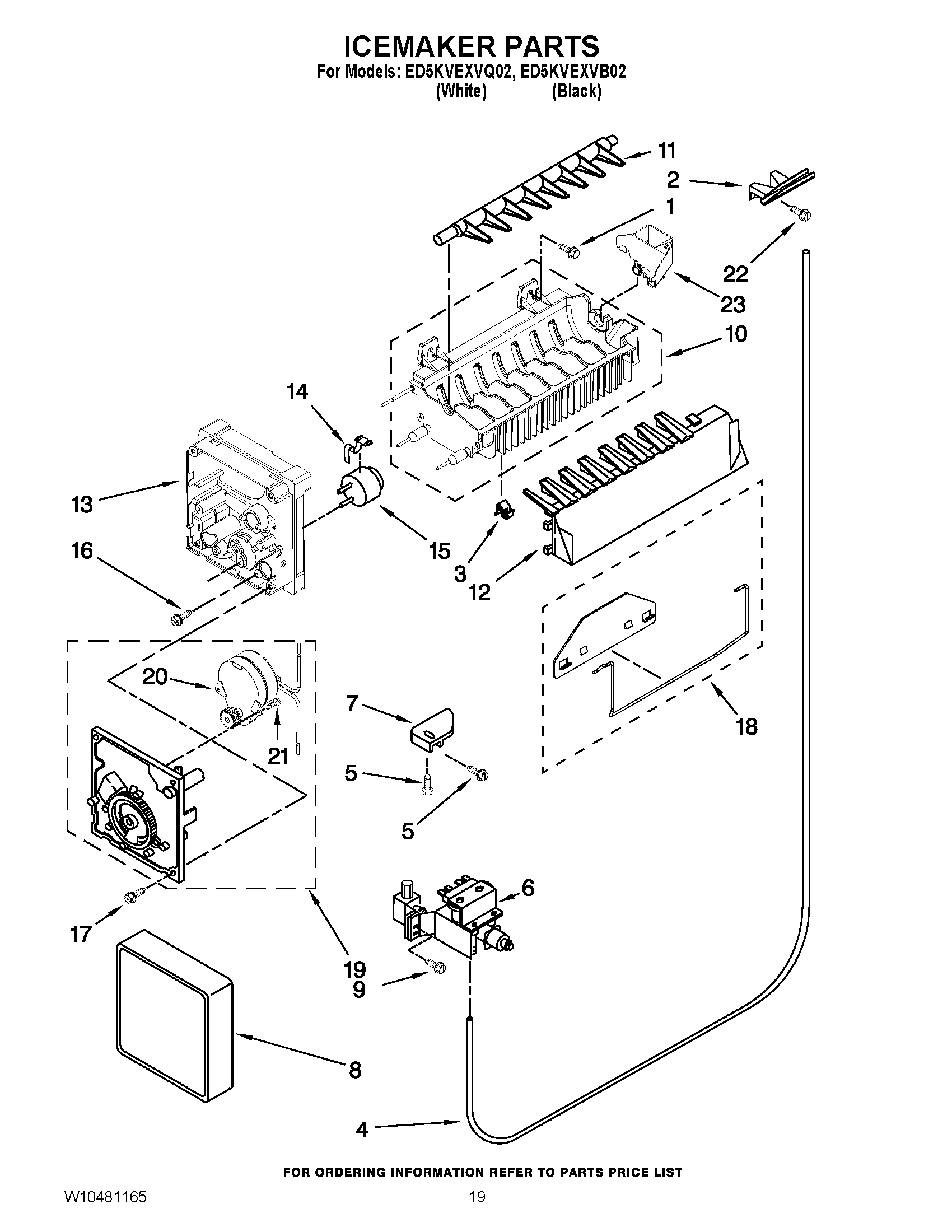 12 - ICEMAKER PARTS
