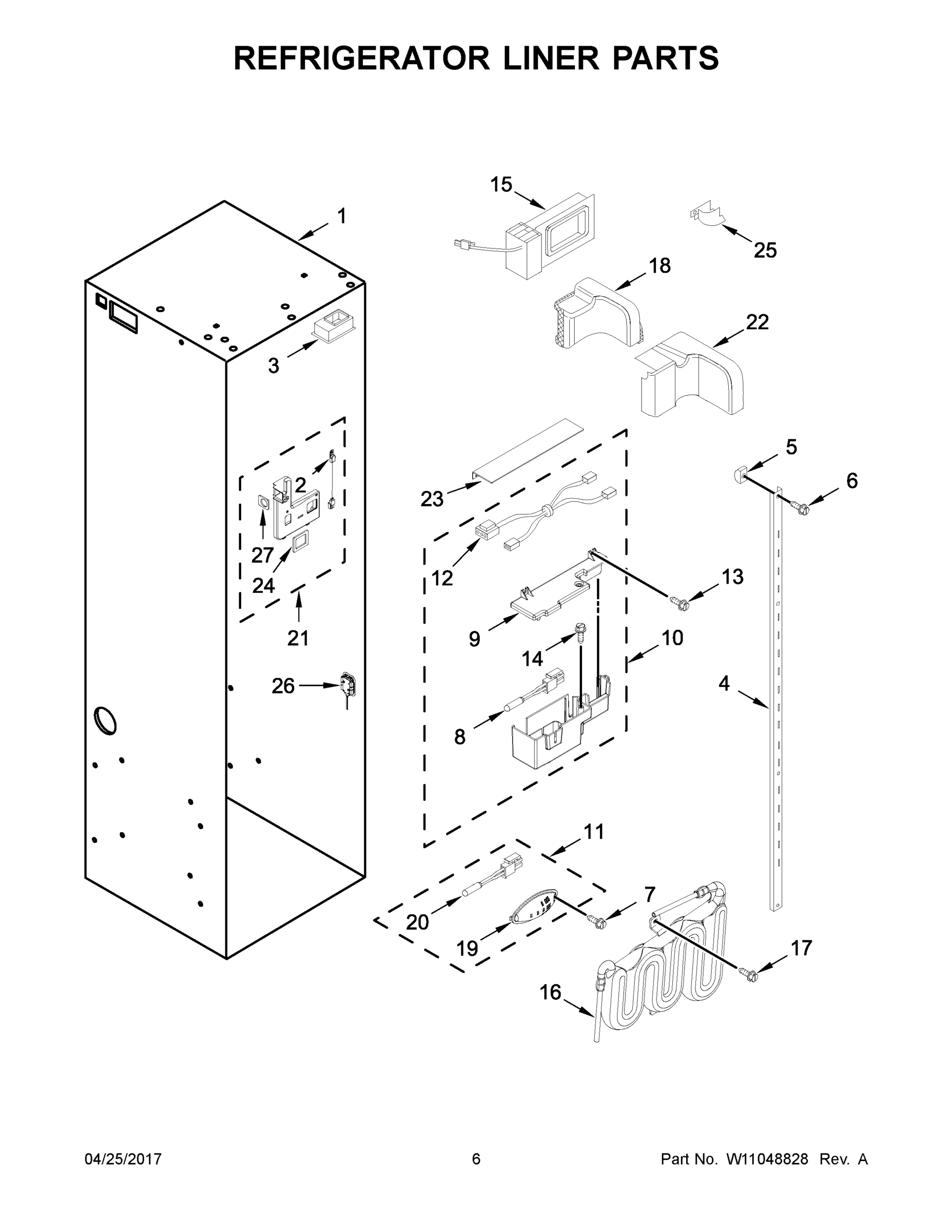 04 - REFRIGERATOR LINER PARTS