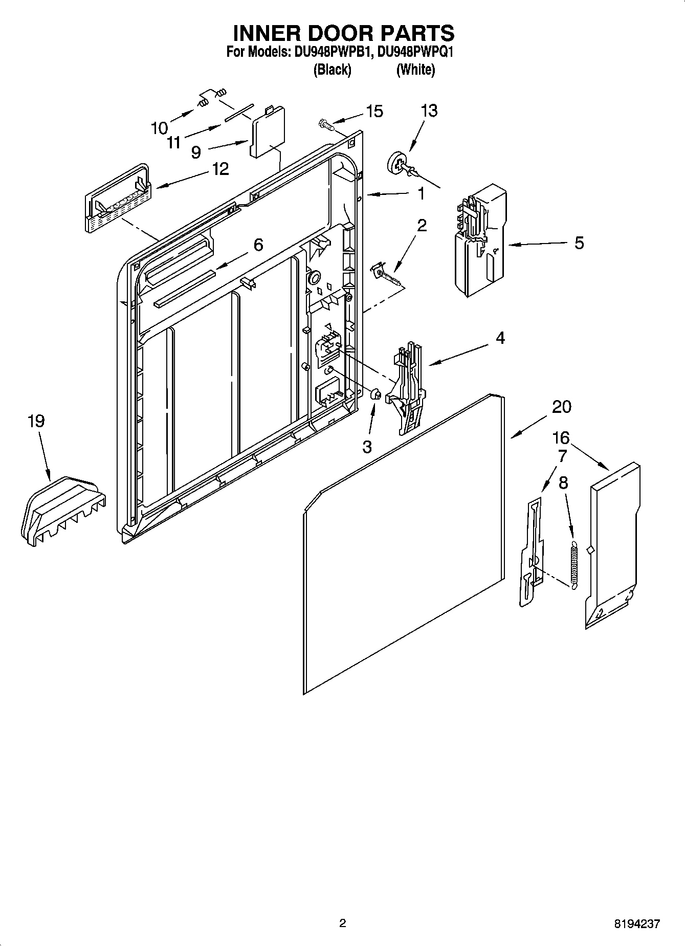 02 - INNER DOOR PARTS