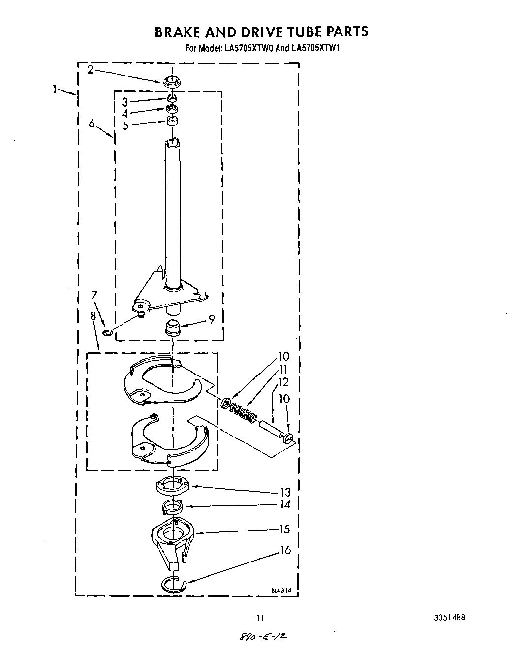 09 - BRAKE AND DRIVE TUBE