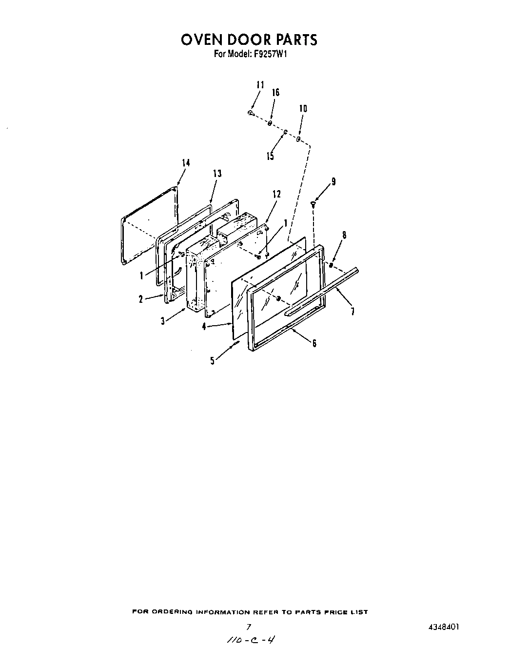 06 - OVEN DOOR, WIRING DIAGRAM