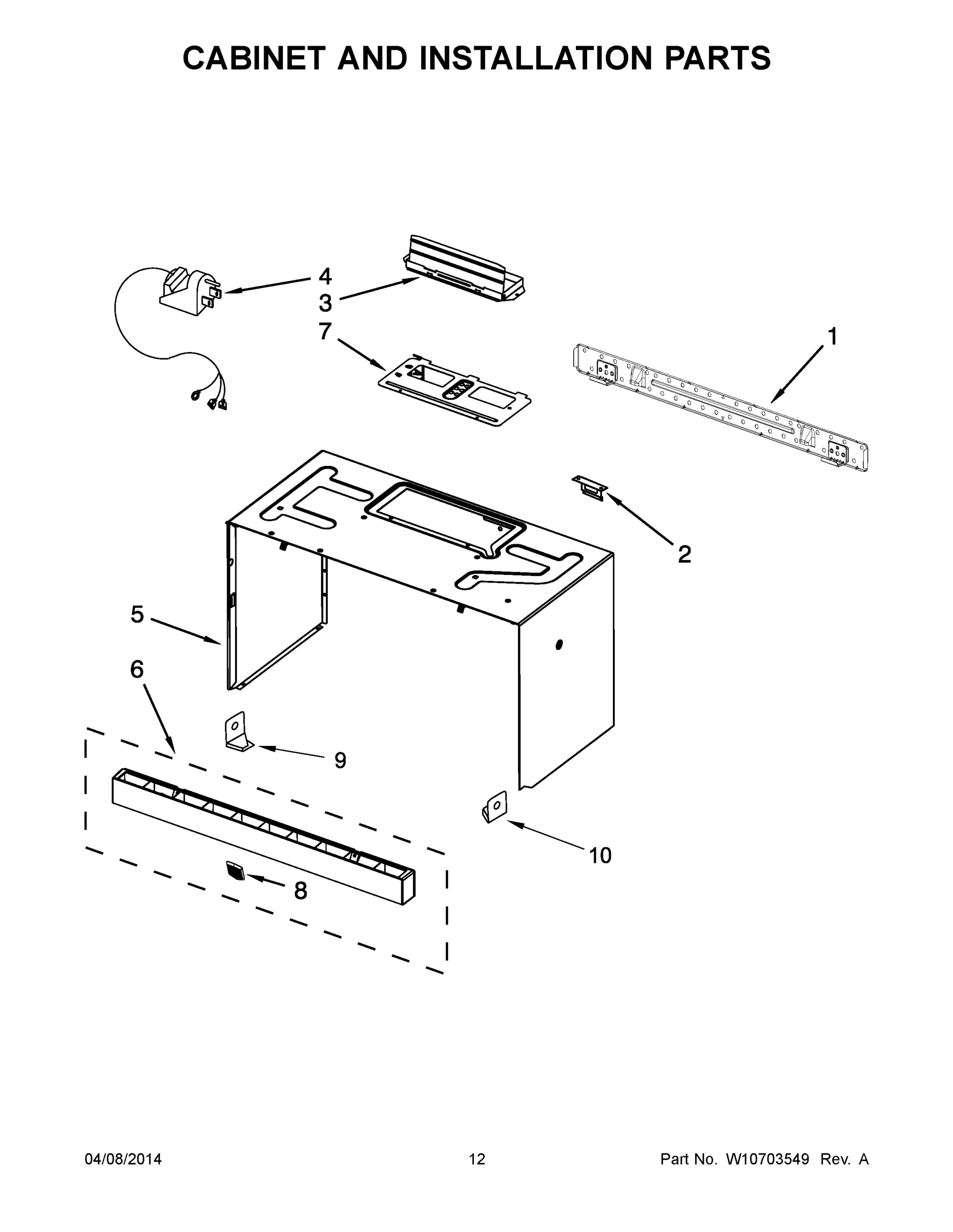 07 - CABINET AND INSTALLATION PARTS