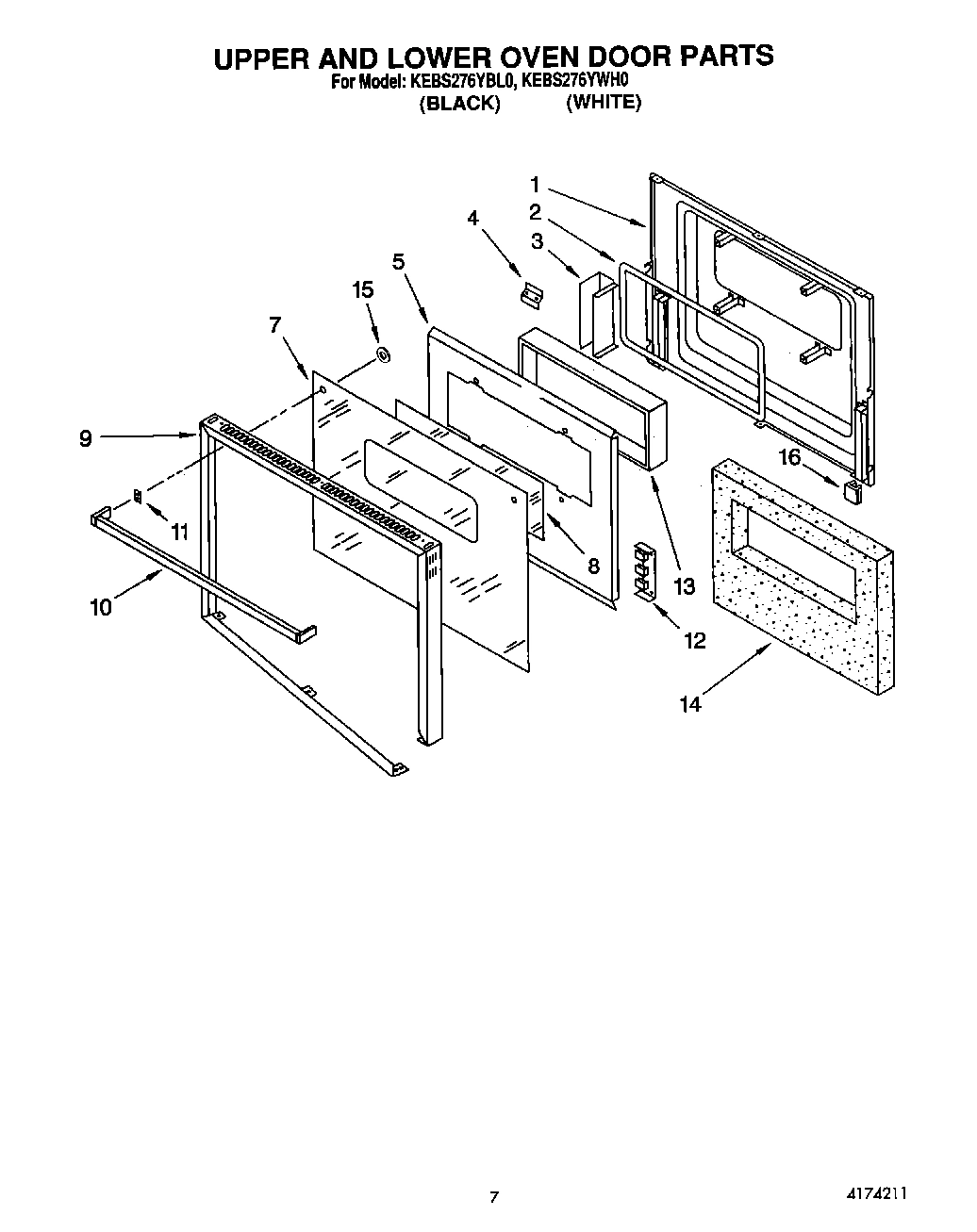 04 - UPPER AND LOWER OVEN DOOR
