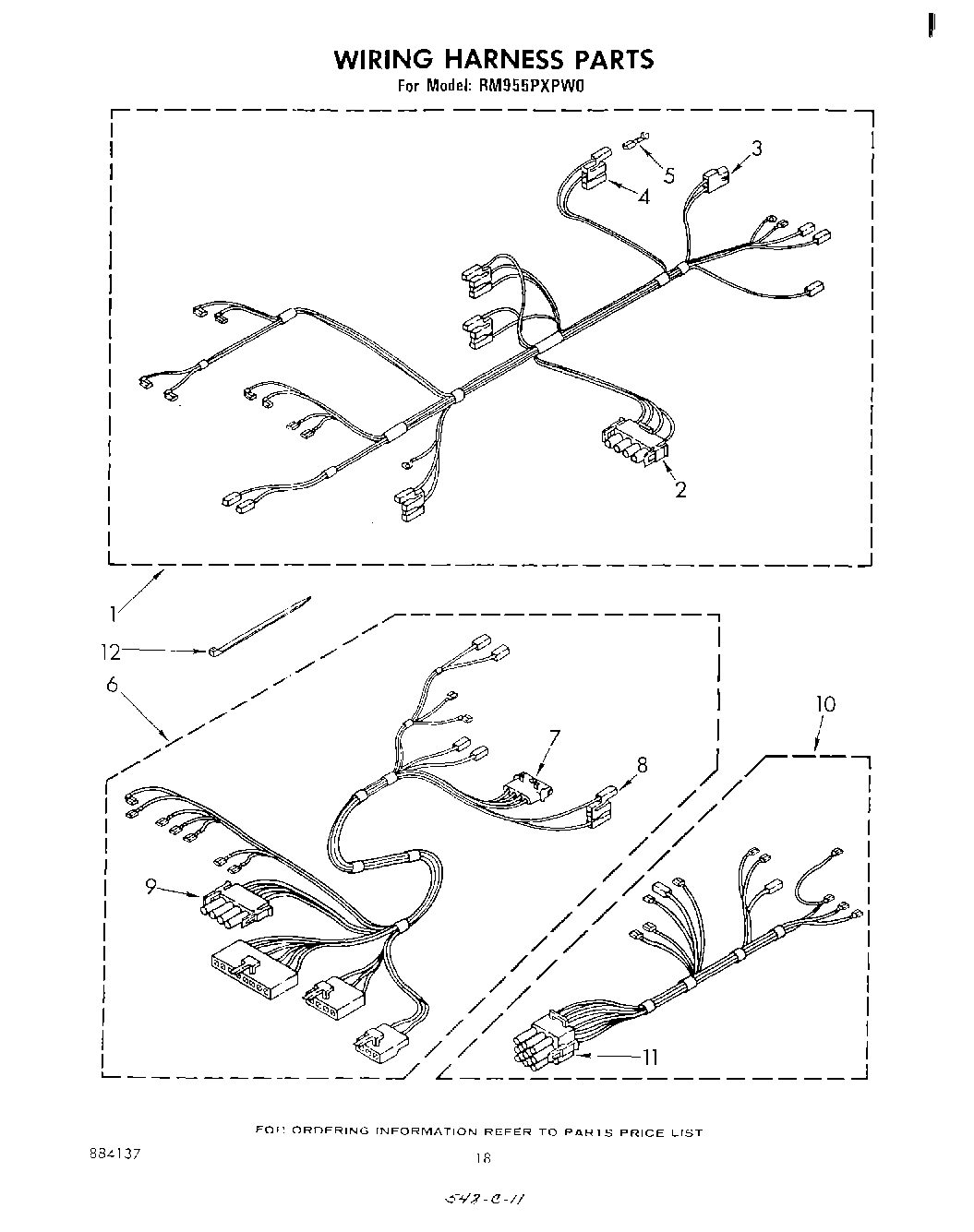 11 - WIRING HARNESS , LITERATURE AND OPTIONAL