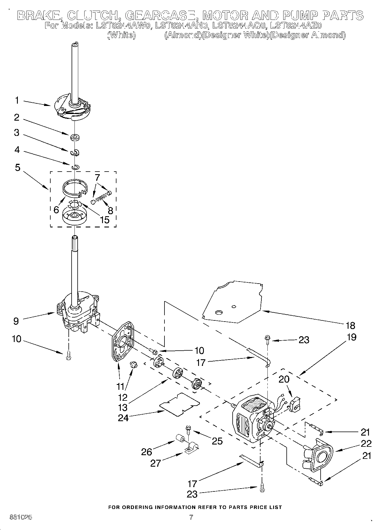 05 - BRAKE, CLUTCH, GEARCASE, MOTOR & PUMP