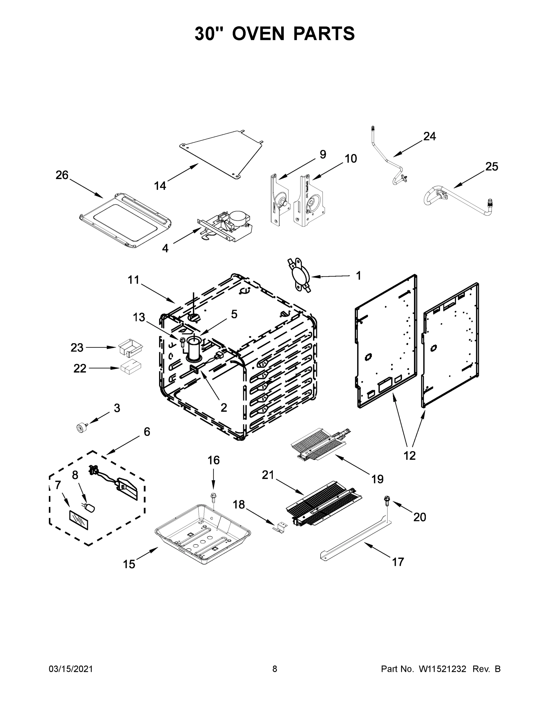05 - 30" OVEN PARTS