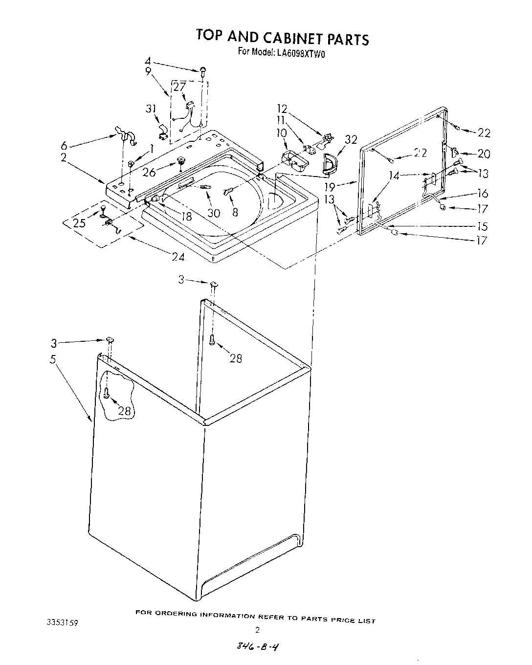 02 - TOP AND CABINET , LITERATURE AND OPTIONAL