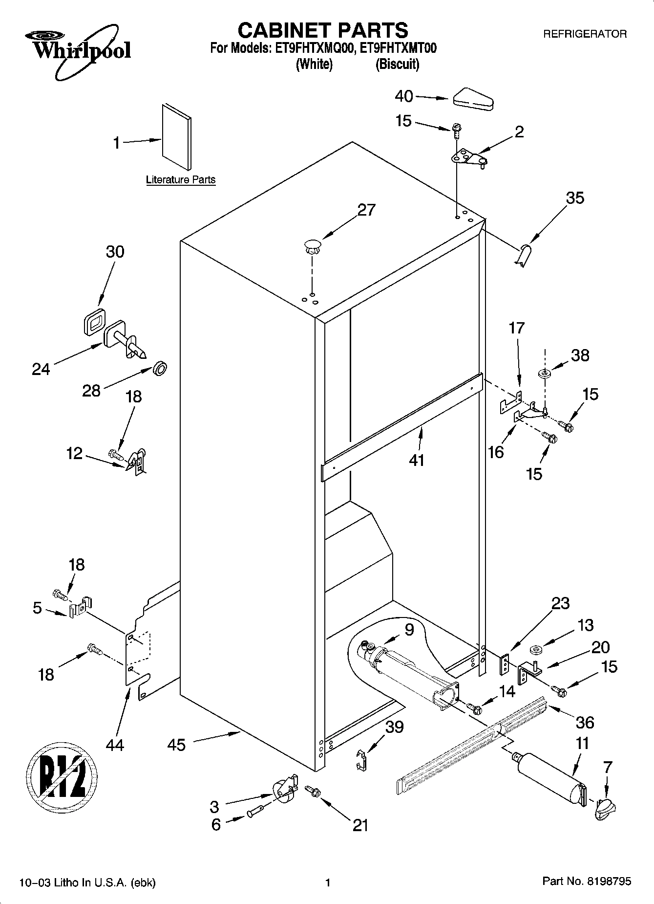 01 - CABINET PARTS
