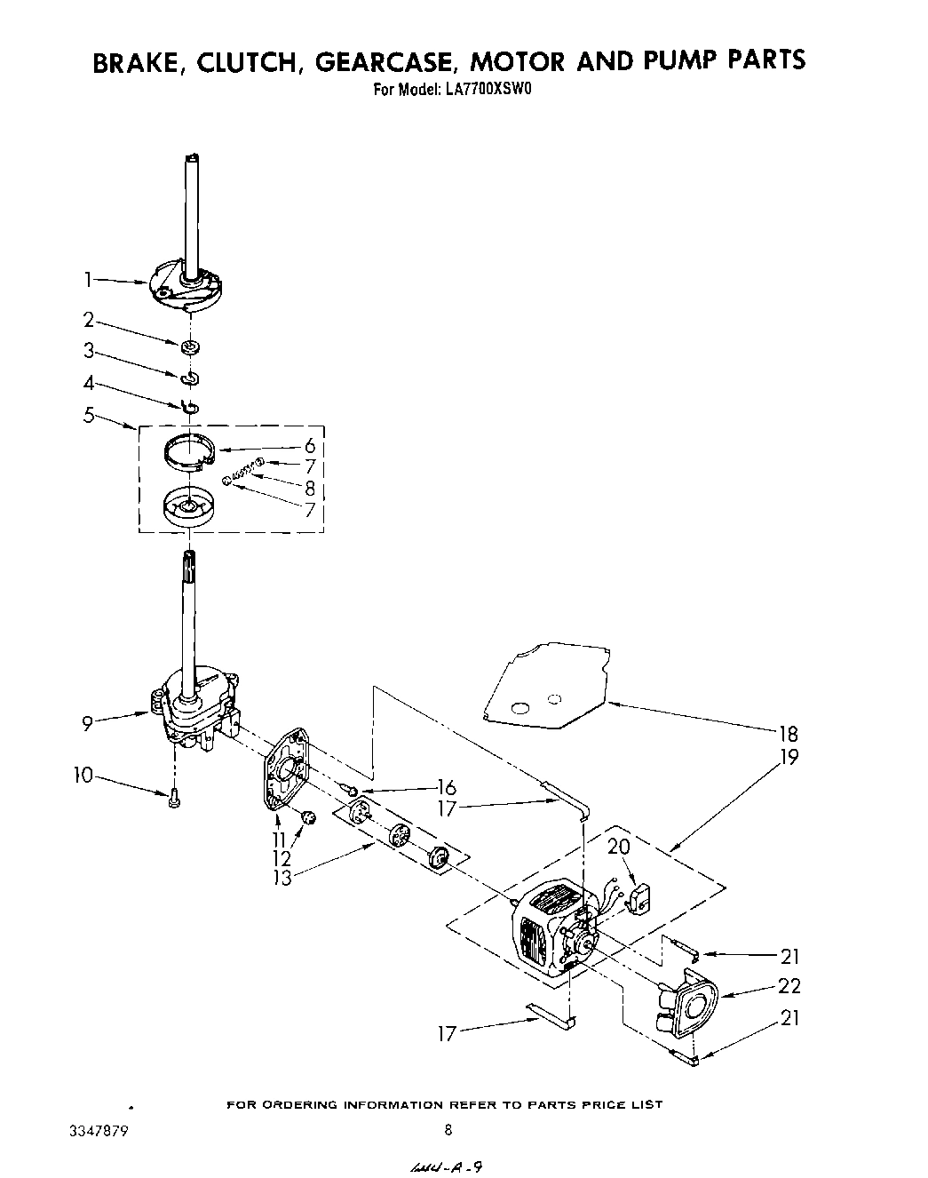 06 - BRAKE, CLUTCH, GEARCASE, MOTOR AND PUMP
